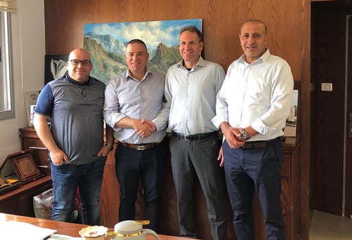 מימין: איימן סייף, שי פוליקר, ד״ר ספואת אבו ריא ובסאם סייד אחמד, צילום: יח״צ